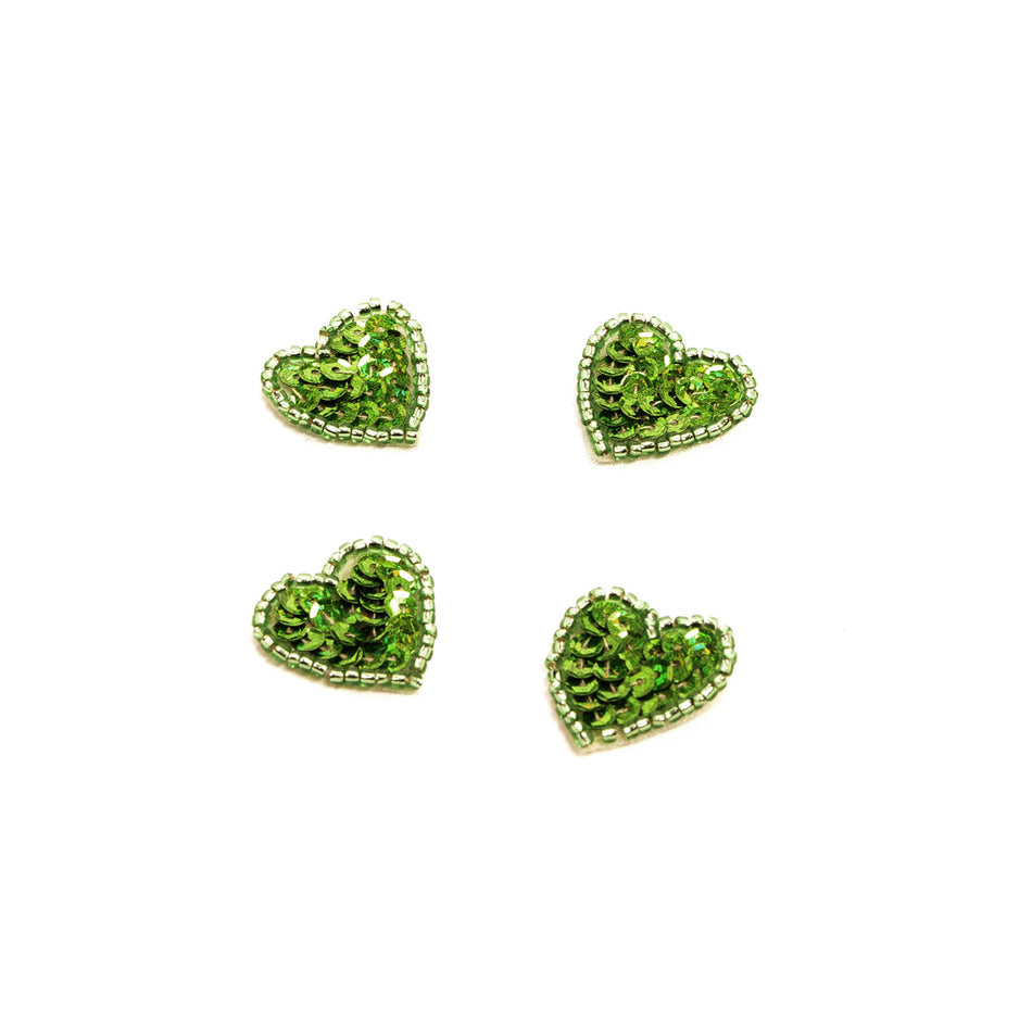 Heart Sequin & Beaded Motif