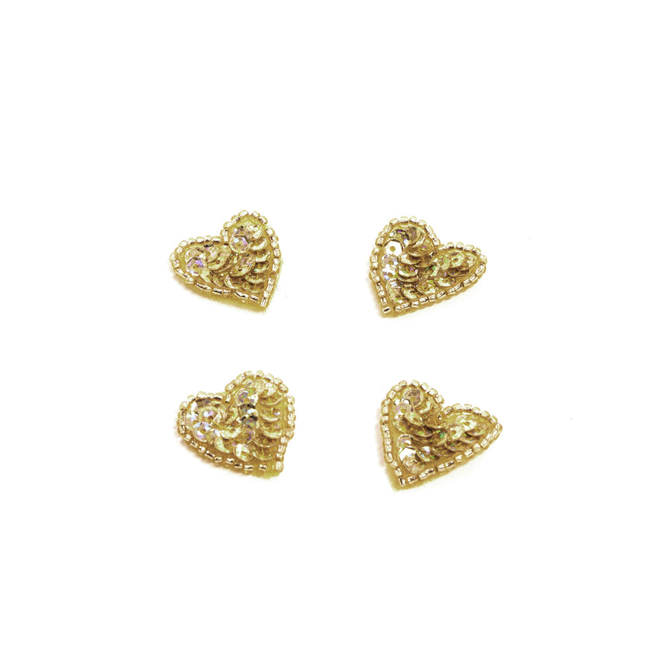 Heart Sequin & Beaded Motif