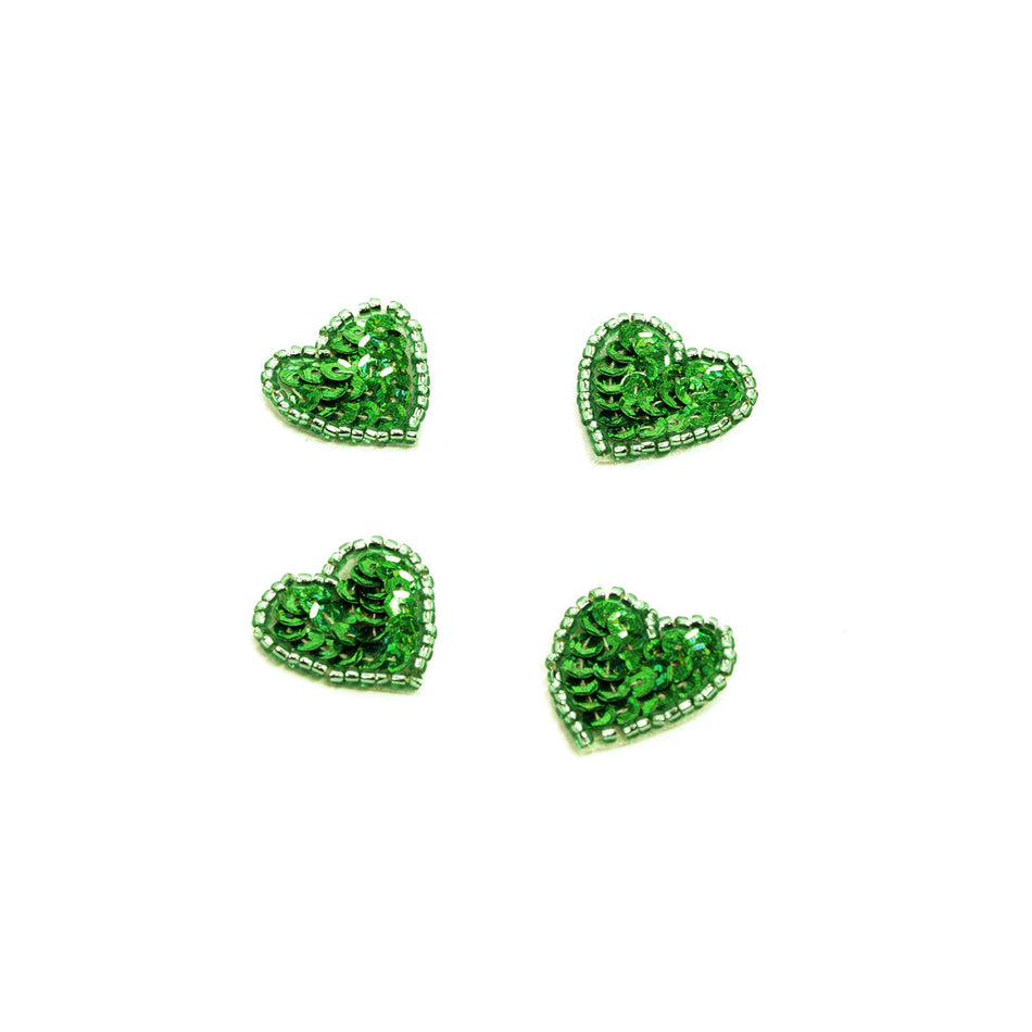 Heart Sequin & Beaded Motif
