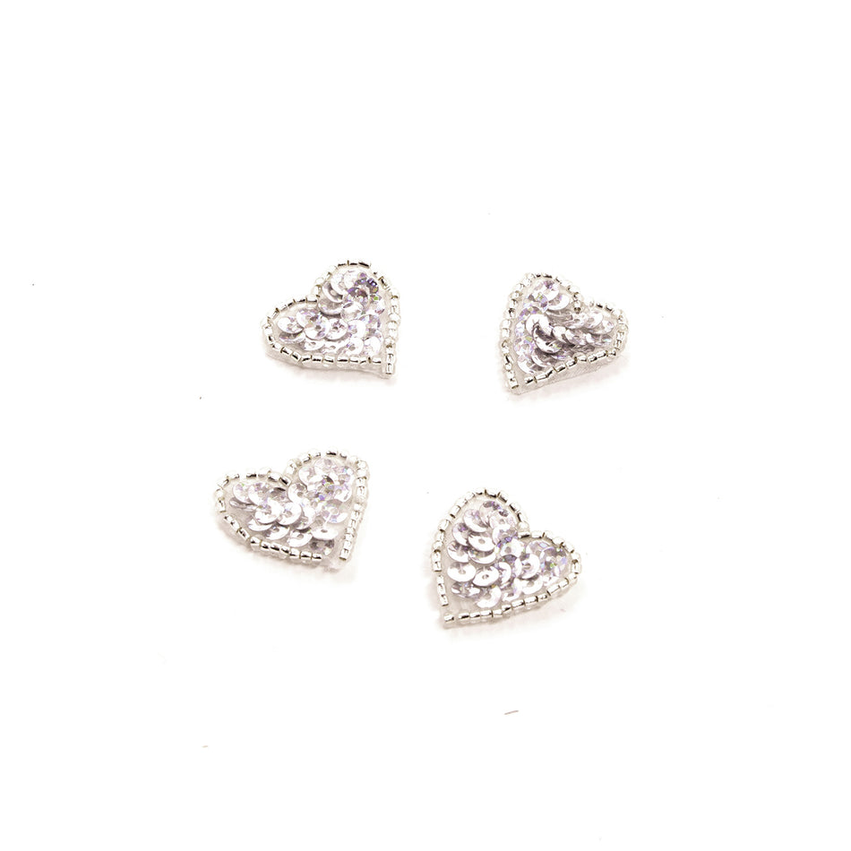Heart Sequin & Beaded Motif