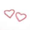 Diamante & Beaded Hearts Motif (Pair)