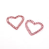 Diamante & Beaded Hearts Motif (Pair)
