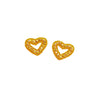 Diamante & Beaded Hearts Motif (Pair)