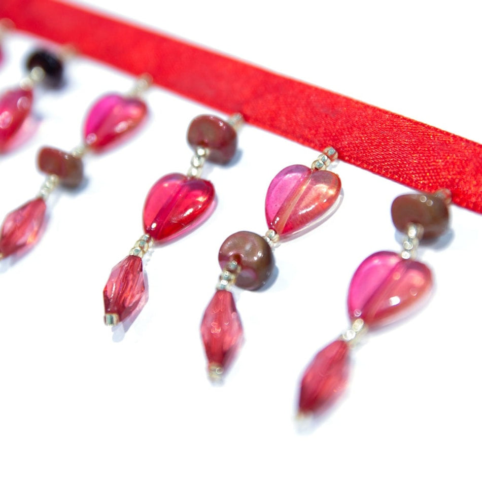 Hearts & Stones Bead Tassel Trim