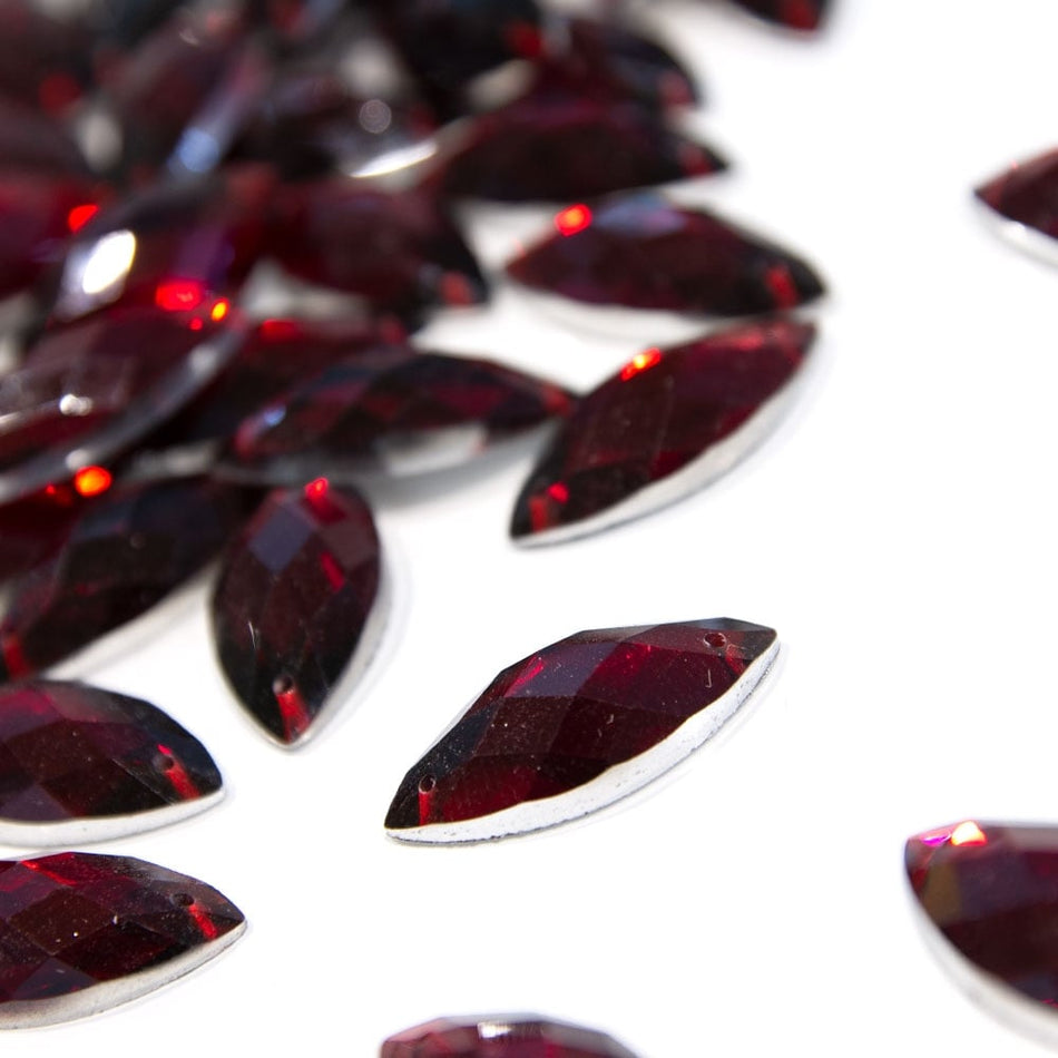 Horse Eye / Marquise Resin Sew-On Rhinestones