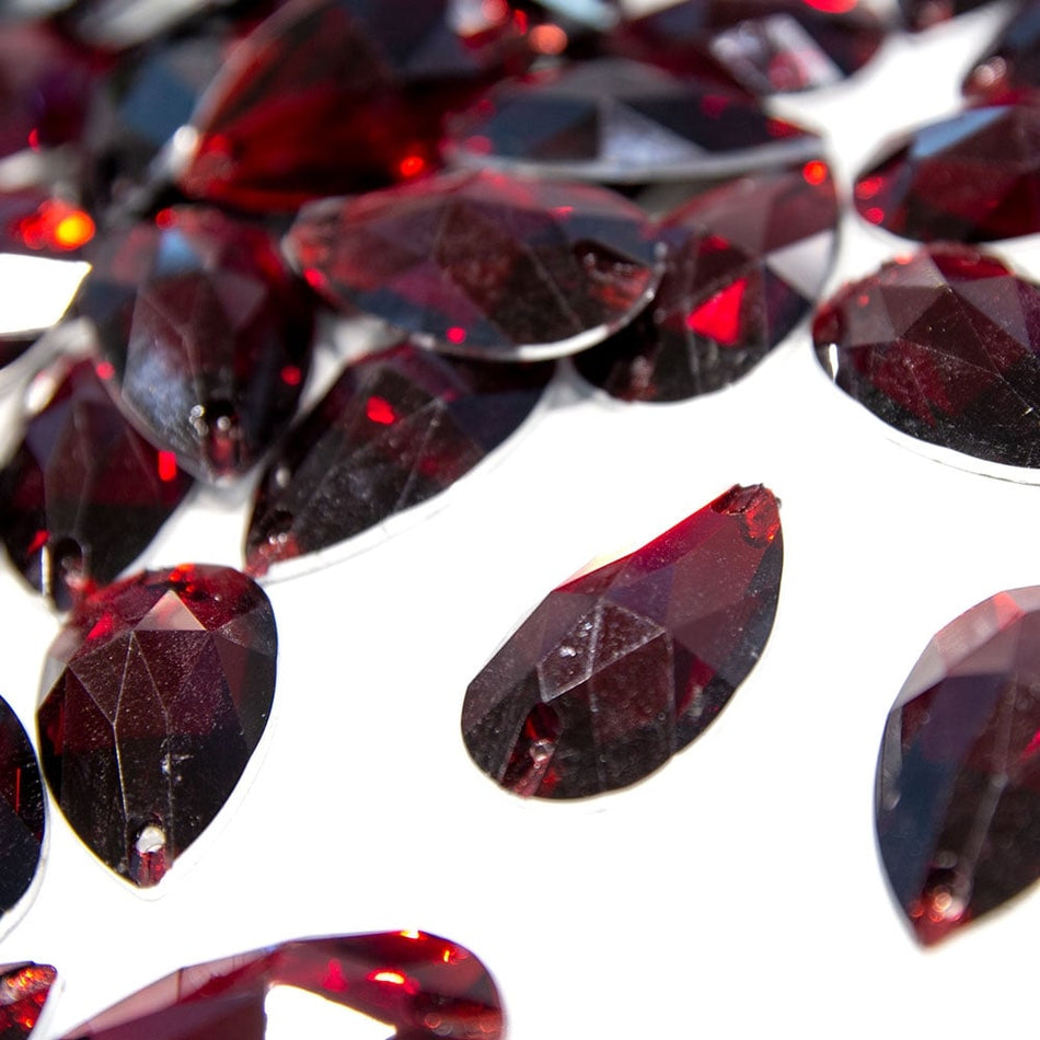Teardrop/Pear Resin Sew-On Rhinestones