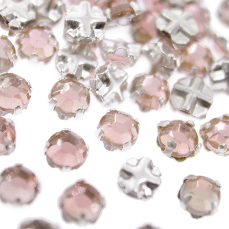 Rose Montees Sew-on Rhinestones - SS20 (48 Pack)