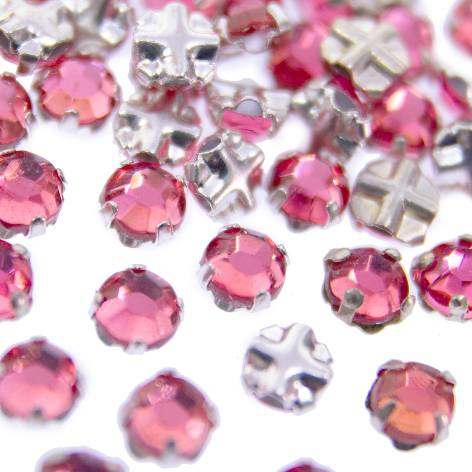 Rose Montees Sew-on Rhinestones - SS20 (48 Pack)