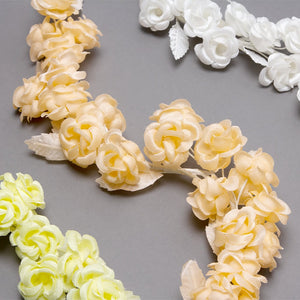 Flower Mini Rose Clusters on Wire Vine