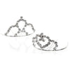 Mini Diamante Crown Tiara w Comb
