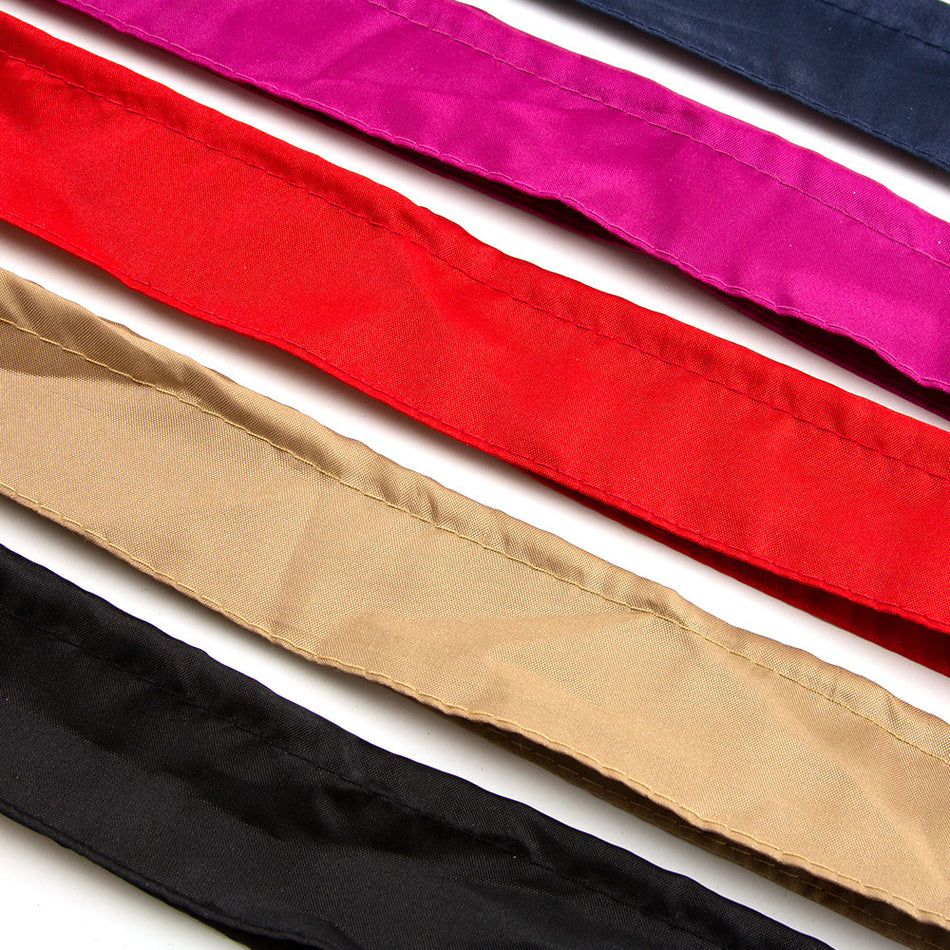 Satin Hat Sweatbands w Adjustable Elastic Ties
