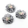 Flower Suede Finish Chrysanthemum w Stamens (3 Pack)