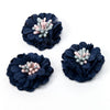 Flower Suede Finish Chrysanthemum w Stamens (3 Pack)