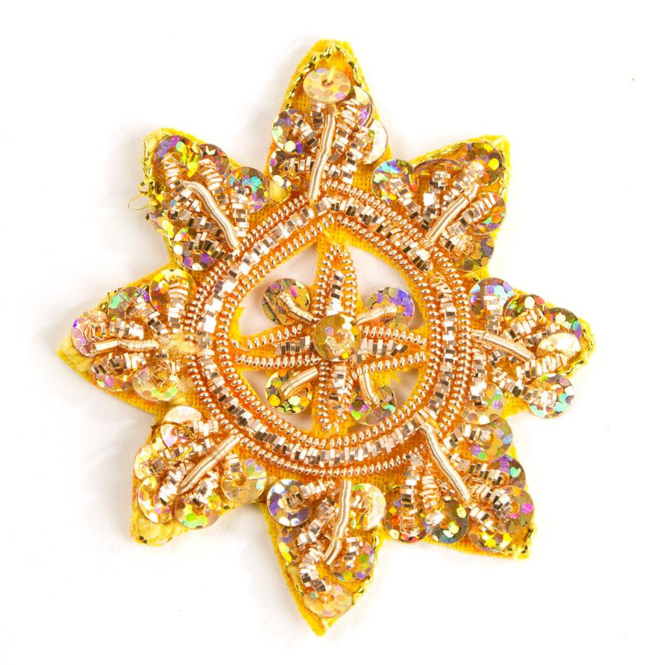 Coral Sequin & Coil Motif (3 Pack)