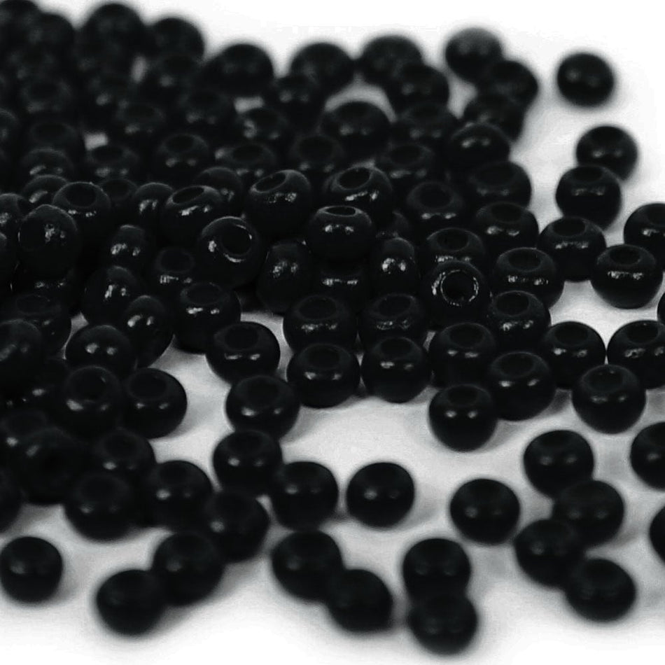 Opaque Round Glass Seed Beads - 8/0 3mm