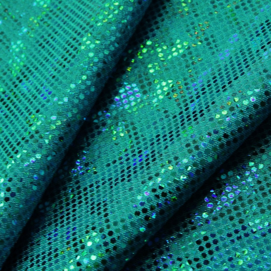 Shattered Glass Hologram Foil/Fog Finish Nylon Spandex