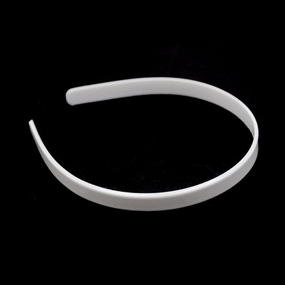 Plastic Alice Headband - White