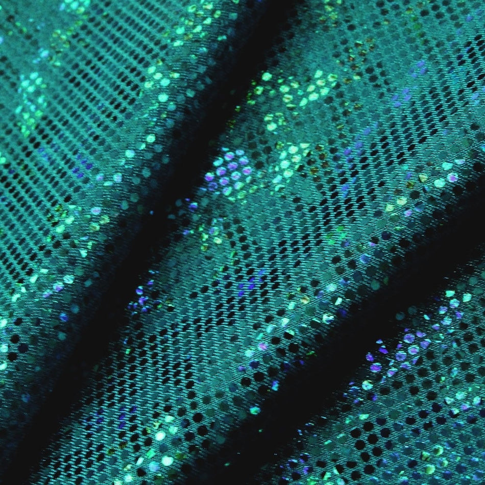Shattered Glass Hologram Foil/Fog Finish Nylon Spandex