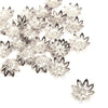 Pointed Petal Flower Metal Embellishments (24 Pack)