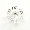 Open Petal Flower Metal Embellishments (24 Pack)