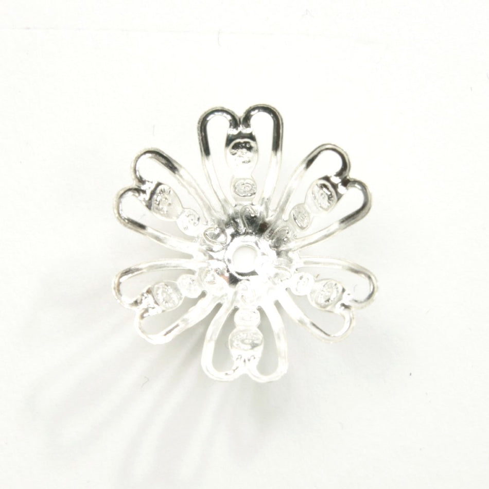 Open Petal Flower Metal Embellishments (24 Pack)