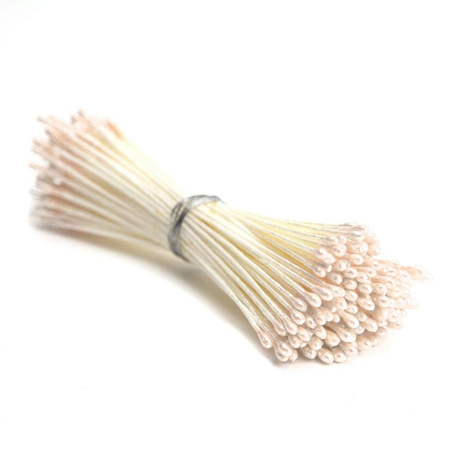Flower Vintage Style Petite Stamens - Pearl Finish