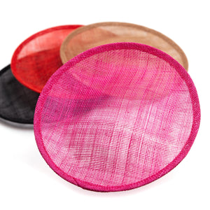 Slanted Small Hat Sinamay Saucer Disc Base