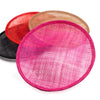 Slanted Small Hat Sinamay Saucer Disc Base