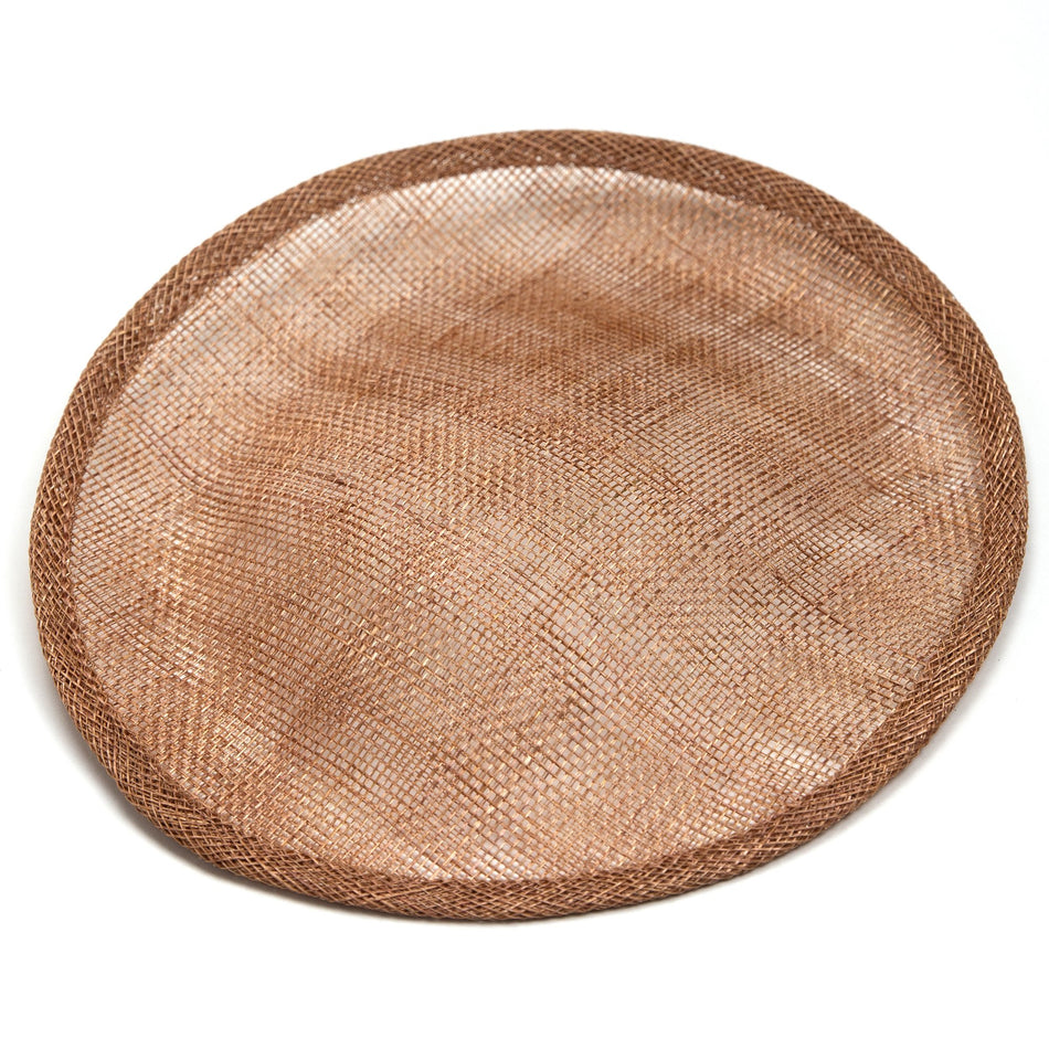Slanted Small Hat Sinamay Saucer Disc Base