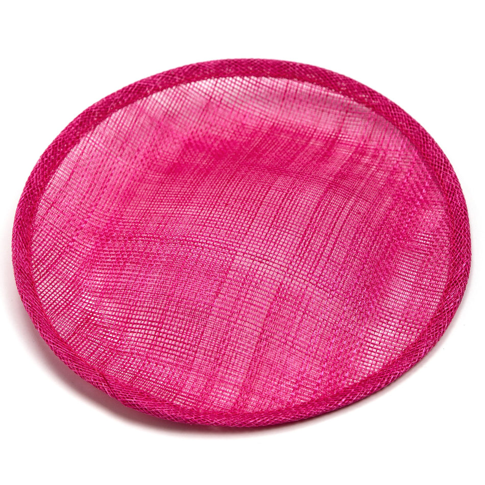 Slanted Small Hat Sinamay Saucer Disc Base