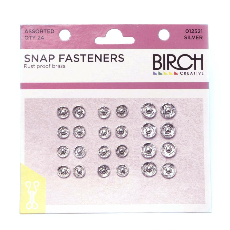 Snap Fasteners / Press Studs w Rust Proof Brass (24 Pack)