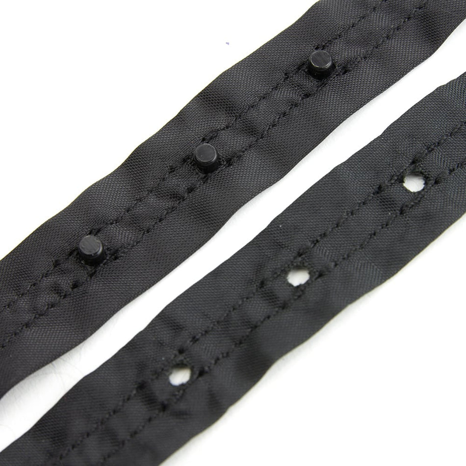 Snap Fastener Tape w Square Press Studs - 15mm