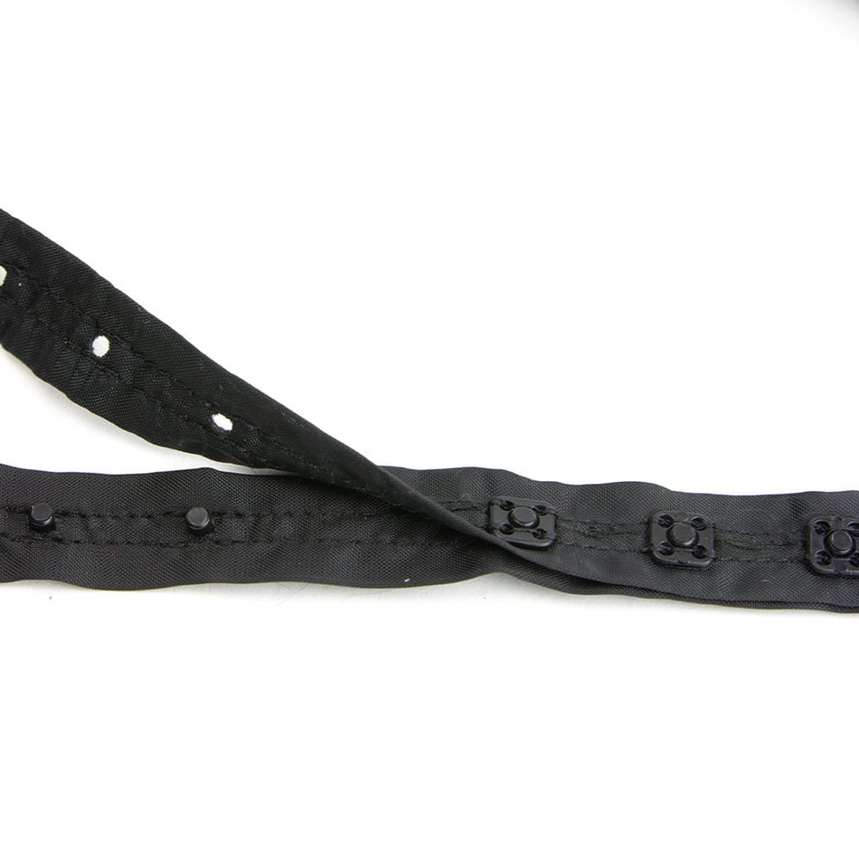 Snap Fastener Tape w Square Press Studs - 15mm