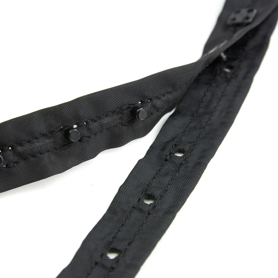 Snap Fastener Tape w Square Press Studs - 15mm