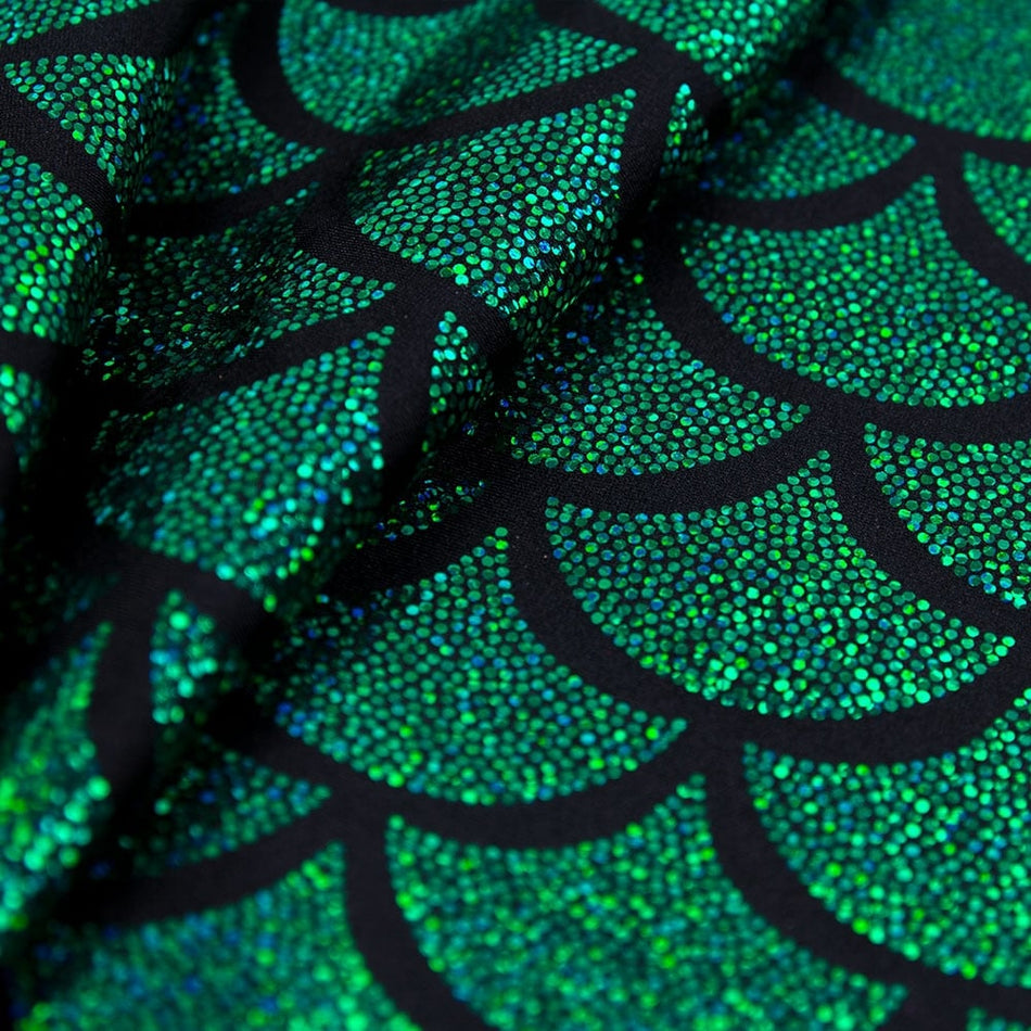 Mermaid Hologram Foil/Fog Finish Nylon Spandex