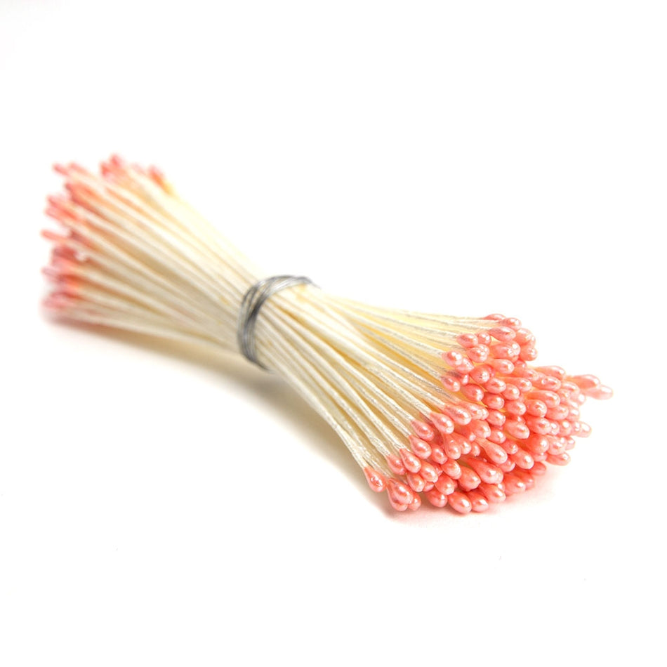 Flower Vintage Style Petite Stamens - Pearl Finish