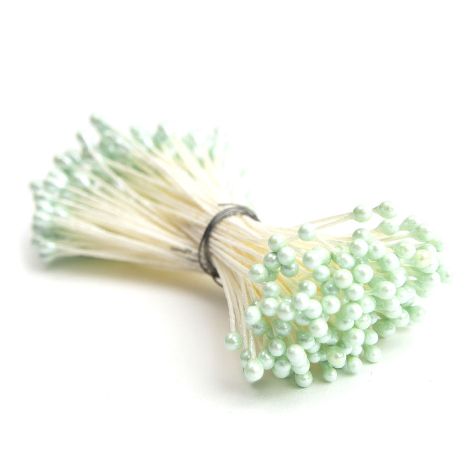Flower Vintage Style Petite Stamens - Pearl Finish