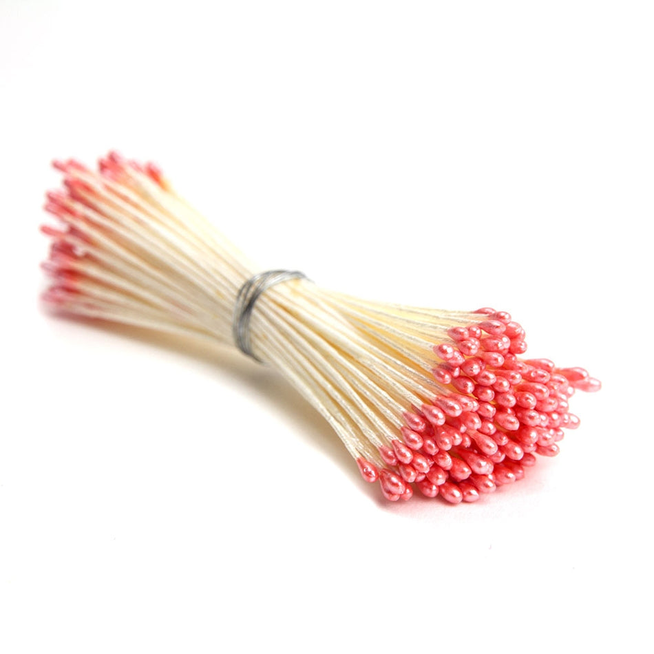 Flower Vintage Style Petite Stamens - Pearl Finish