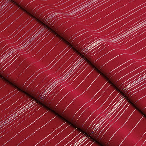 Pin Dot Stripe Foil Spandex