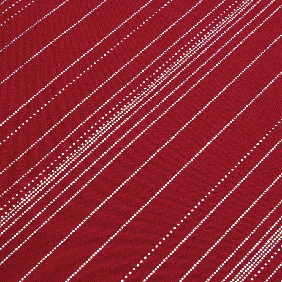 Pin Dot Stripe Foil Spandex