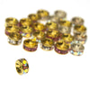 Swarovski Crystal Rondelle Rhinestone Spacer Bead - 4mm (6 Pack)