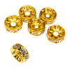 Swarovski Crystal Rondelle Rhinestone Spacer Bead - 8mm (6 Pack)