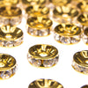 Swarovski Crystal Rondelle Rhinestone Spacer Bead - 10mm (6 Pack)