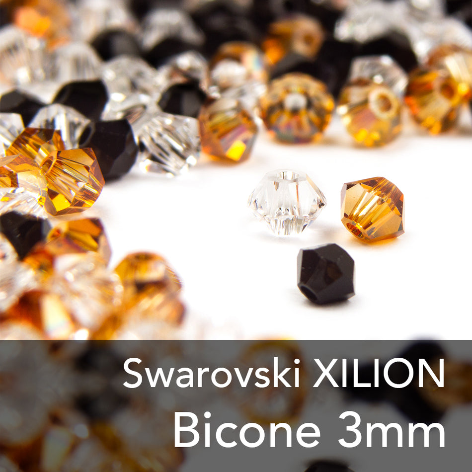 Swarovski Crystal Xilion Bicone Bead - 3mm (12 Pack)