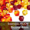 Swarovski Crystal Xilion Bicone Bead - 4mm (12 Pack)