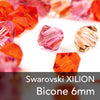 Swarovski Crystal Xilion Bicone Bead - 6mm (6 Pack)