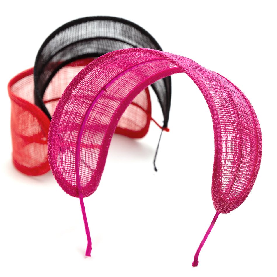 Alice Headband - Sinamay Wrap 80mm
