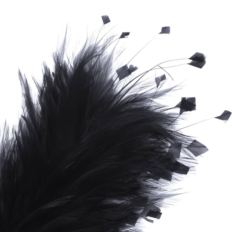 Feather Wire Mount - Hackle & Stripped Coque