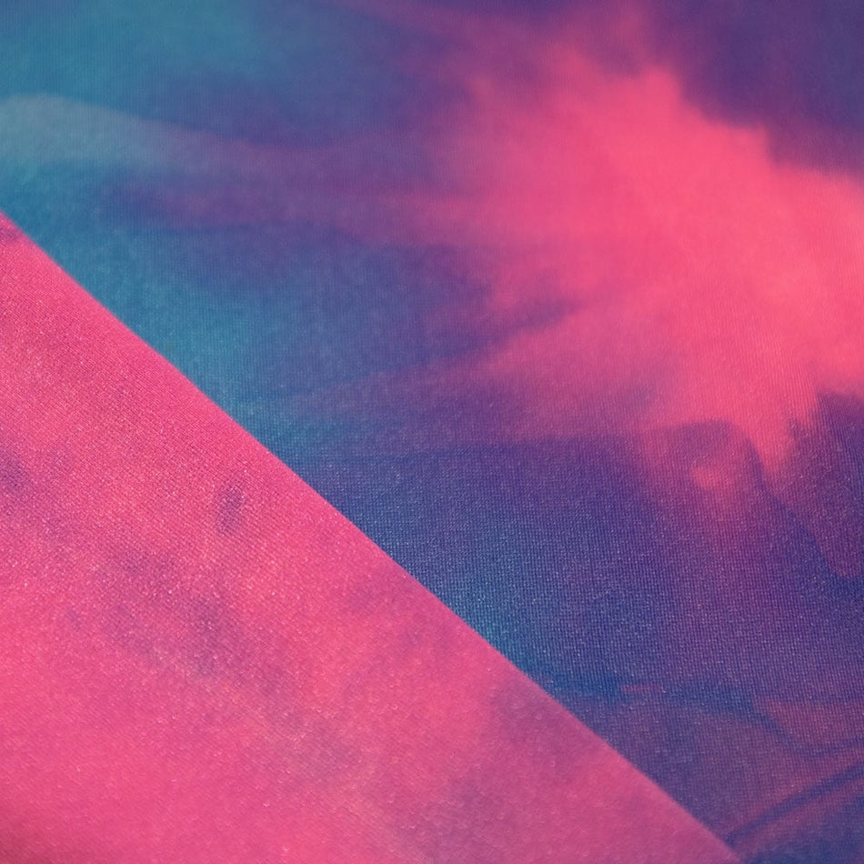 Tie-Dye Shiny Finish Nylon Spandex