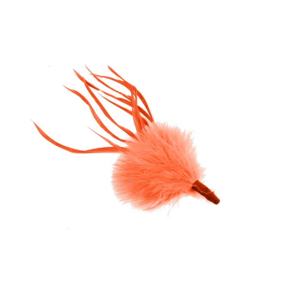 Marabou Tuft Feather Bunch w Spiky Biot